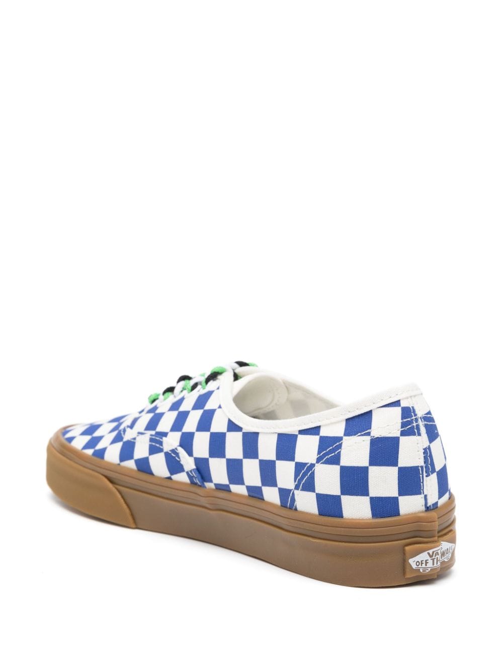 Shop Vans Checked Canvas Sneakers In White