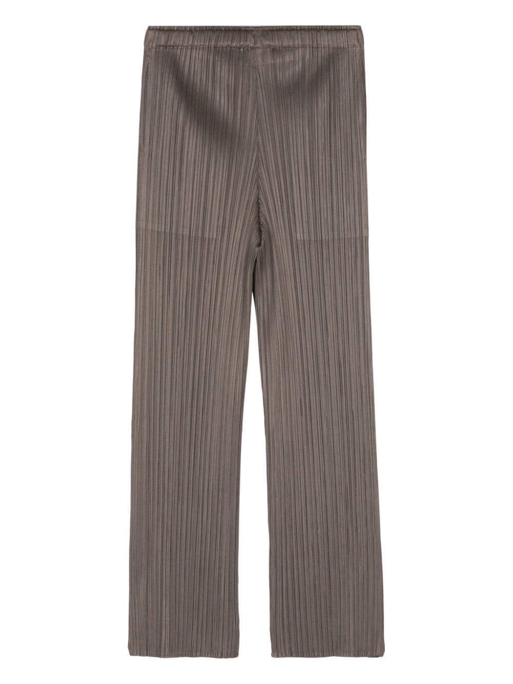 Pleats Please Issey Miyake Slim-fit broek met plissé-effect Groen
