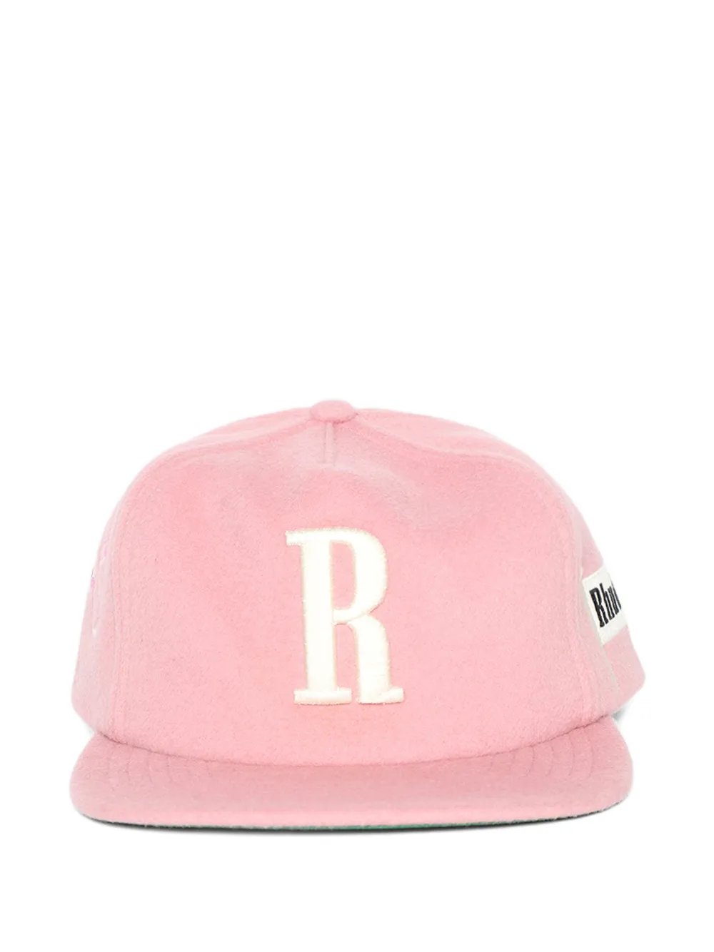 RHUDE Grand Prix R-Crown flamingo-embroidered hat - Rosa