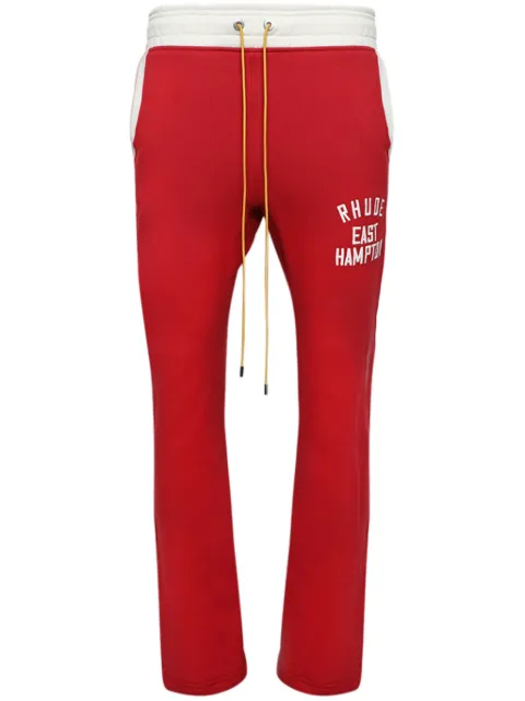 RHUDE pants con logo estampado