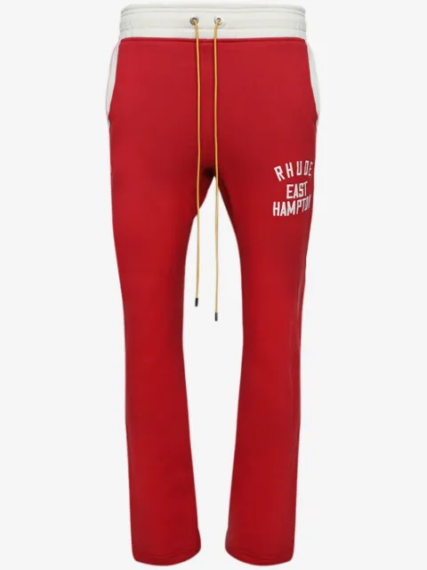 RHUDE logo-print cotton track pants 