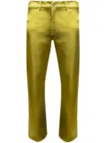 BLUEMARBLE bootcut satin trousers - Green