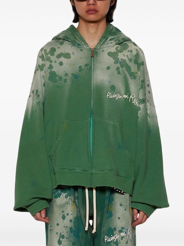 RRR123 Gym Bag zip-up Hoodie | Green | FARFETCH AO