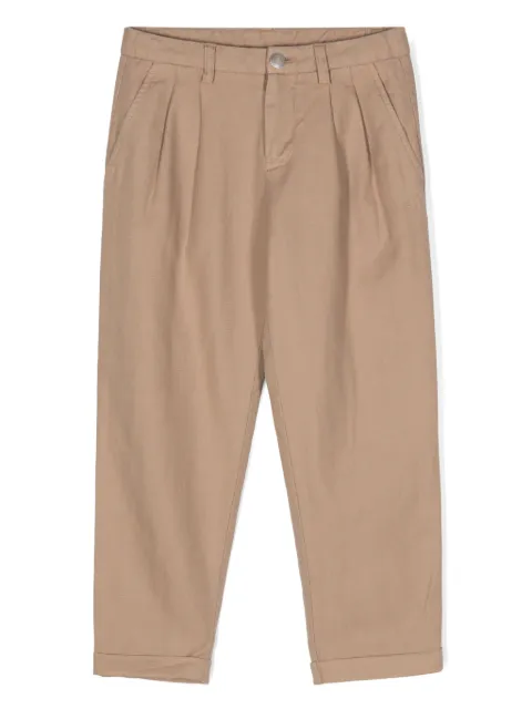 DONDUP KIDS herringbone pleated trousers