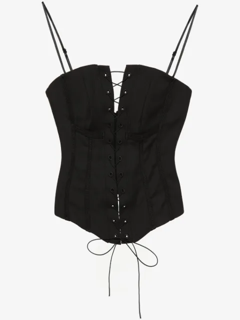 MISBHV Lara lace-up top