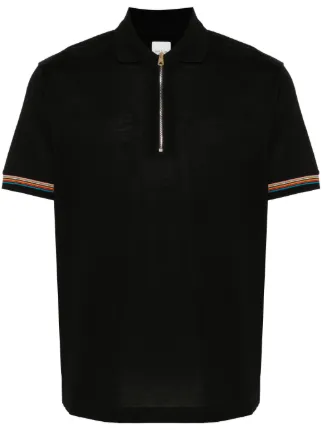 Paul Smith artist stripe Cotton Polo Shirt Black FARFETCH HU