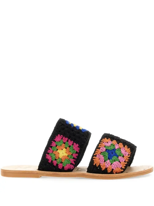 Manebi sandales en crochet - Noir - Manebi - Modalova