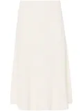 JOSEPH ribbed linen-blend skirt - Neutrals