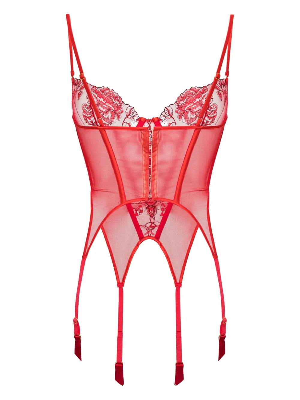 kikidemontparnasse Kiki de Montparnasse Dominique body met kant - Rood