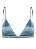 Kiki de Montparnasse Tous Les Jours satin bra - Blue