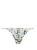Kiki de Montparnasse Toile Corset G-string thong - White