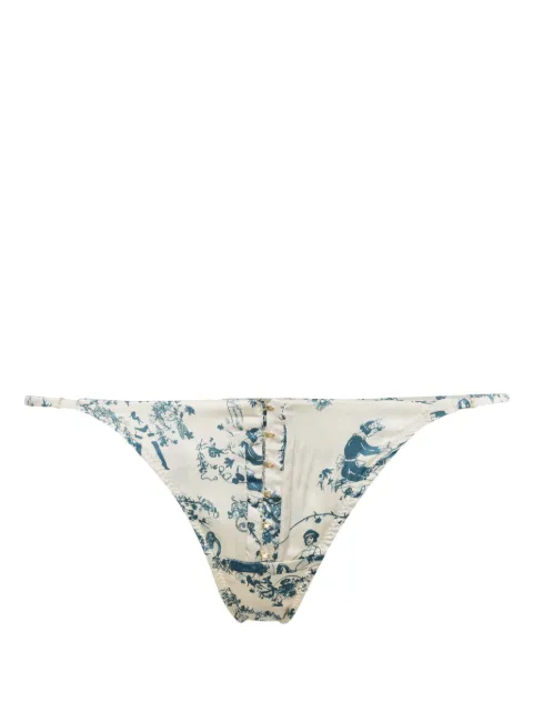 Kiki de Montparnasse Toile Corset G-string thong