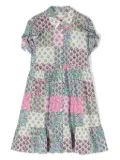 MC2 Saint Barth Kids Queenie patchwork-print shirtdress - Purple