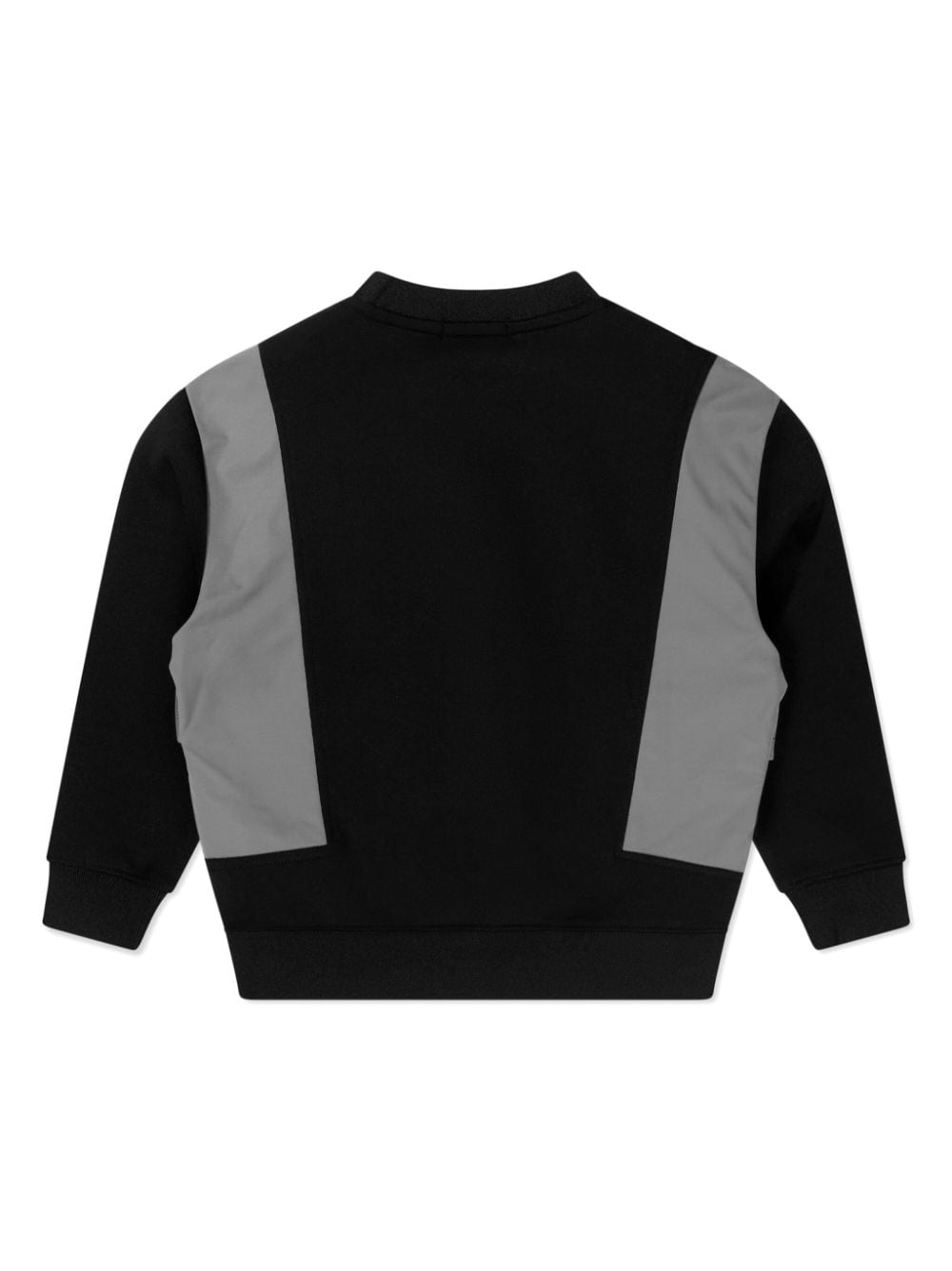 Shop Calvin Klein Mix Media Colourblock Sweatshirt In Black