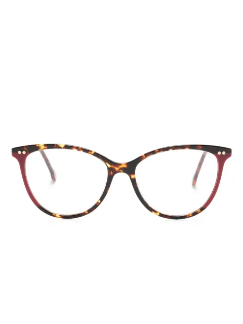 Carolina Herrera tortoiseshell-effect cat-eye glasses