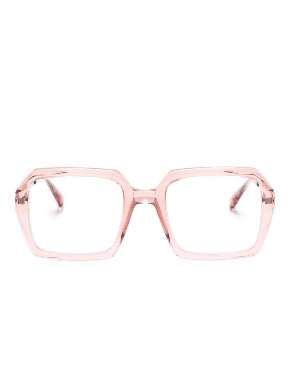 Vanilla square-frame glasses
