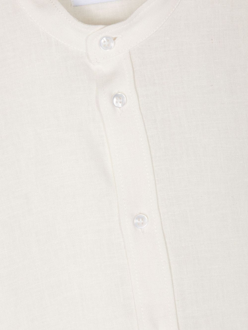 Shop Dondup Poplin Linen-blend Shirt In Neutrals