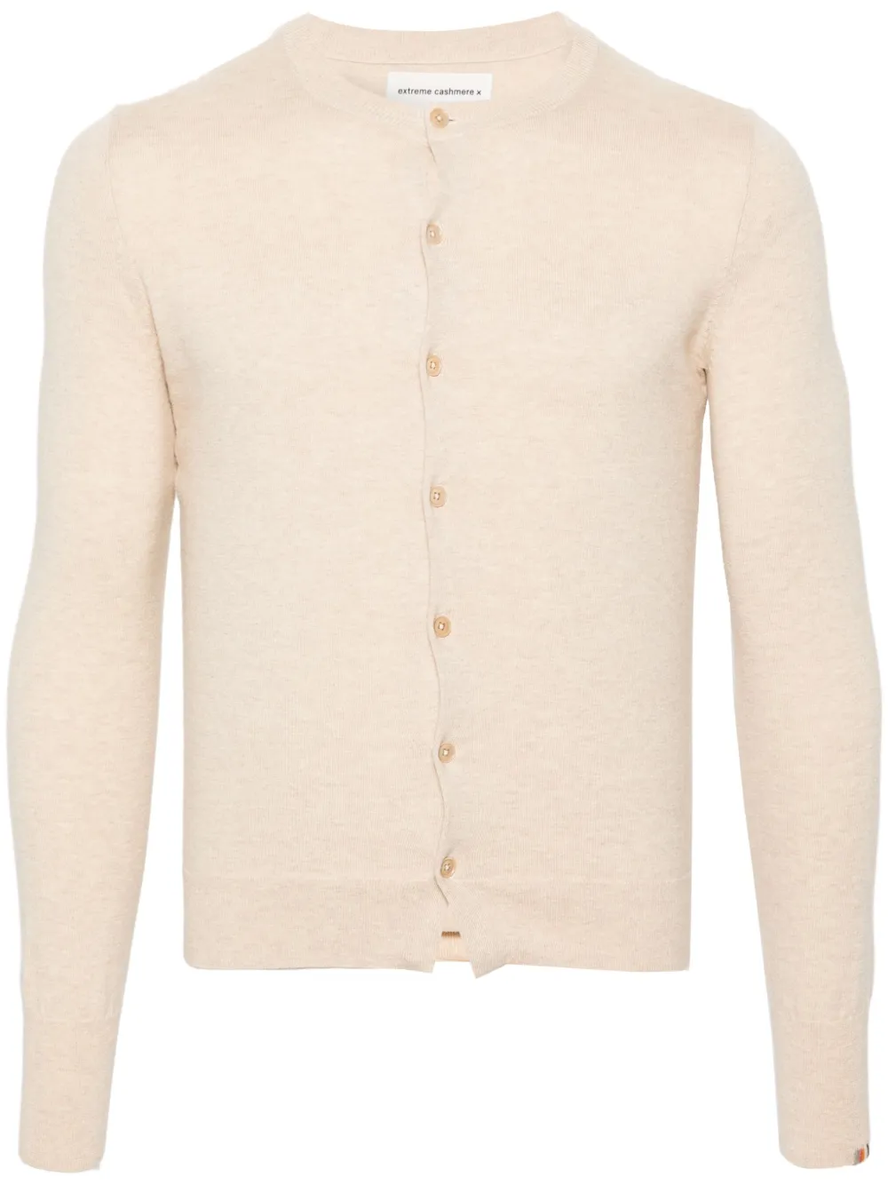 Extreme cashmere N°332 Little Bit gebreid vest Beige
