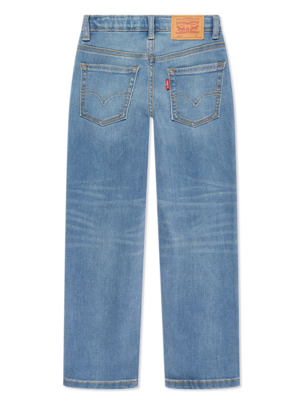 Levi's Kids Mid waist straight jeans - Blauw