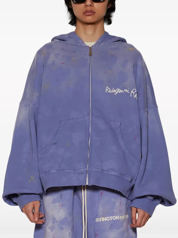 RRR123 Gym Bag zip-up Hoodie | Purple | FARFETCH ID