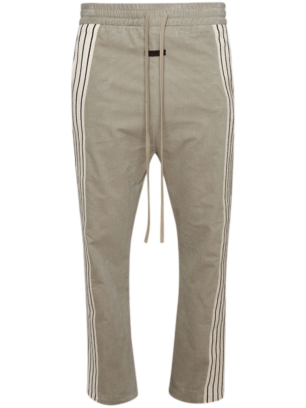 Fear Of God Logo-patch Track Pants In Neutrals