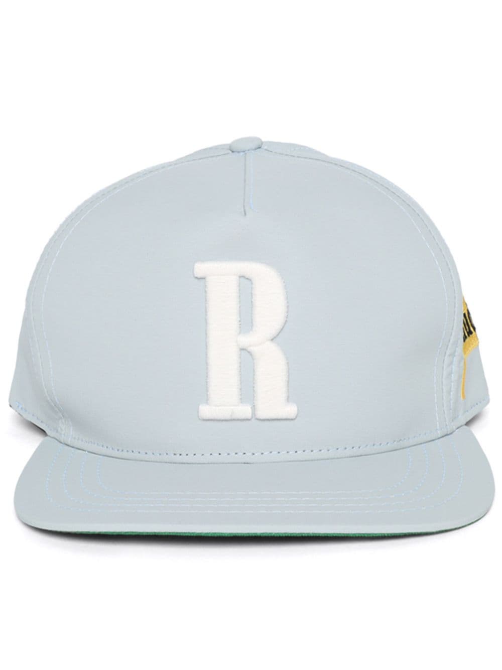 Shop Rhude Logo-embroidered Cotton Cap In Blue