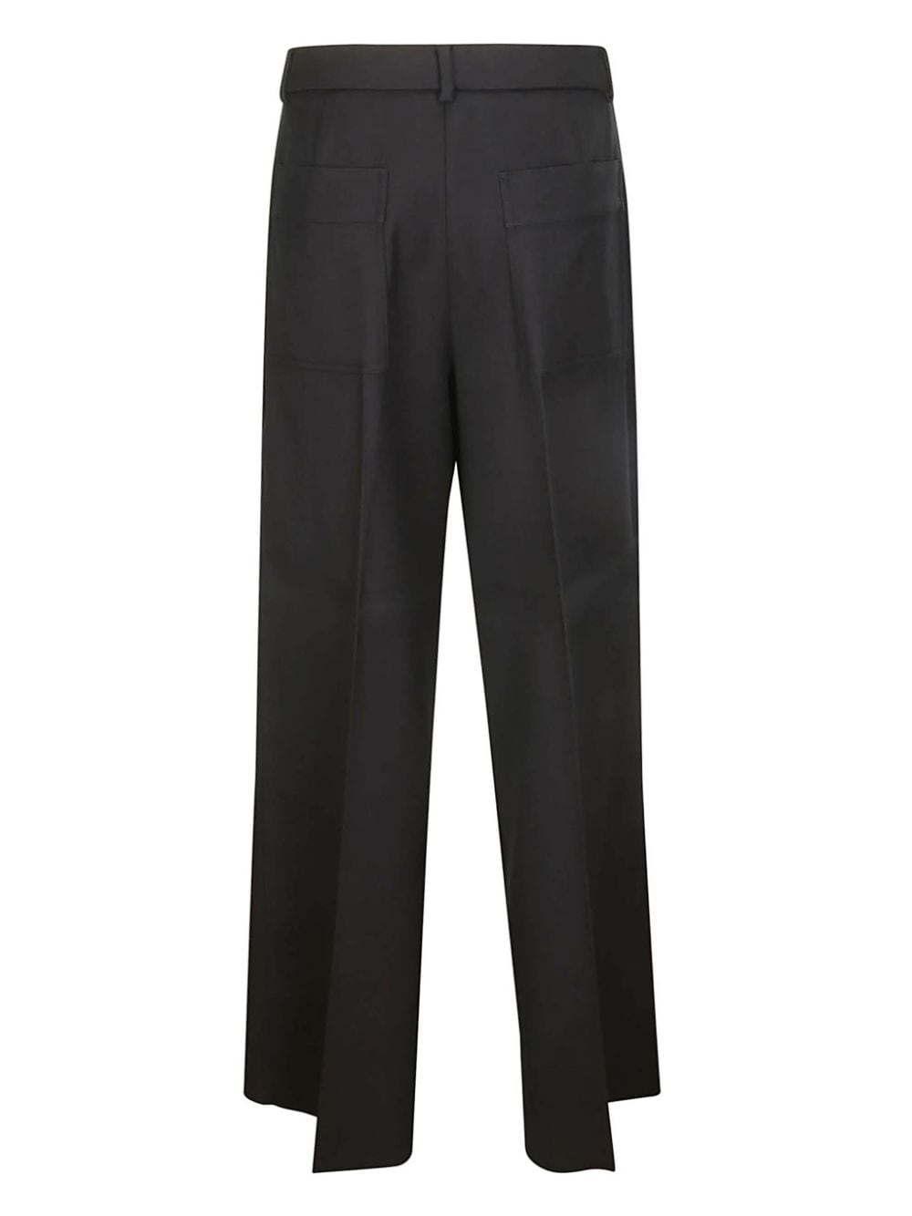 Sportmax high-waisted straight-leg trousers - Zwart