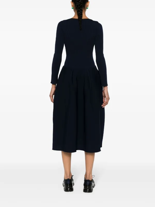 CFCL Pottery Glitter long-sleeve Dress | Blue | FARFETCH IN