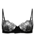 Kiki de Montparnasse La Rose lace demi bra - Black