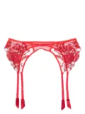 Kiki de Montparnasse Dominique lace garter belt - Red