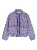 Philosophy Di Lorenzo Serafini Kids tweed bomber jacket - Blue