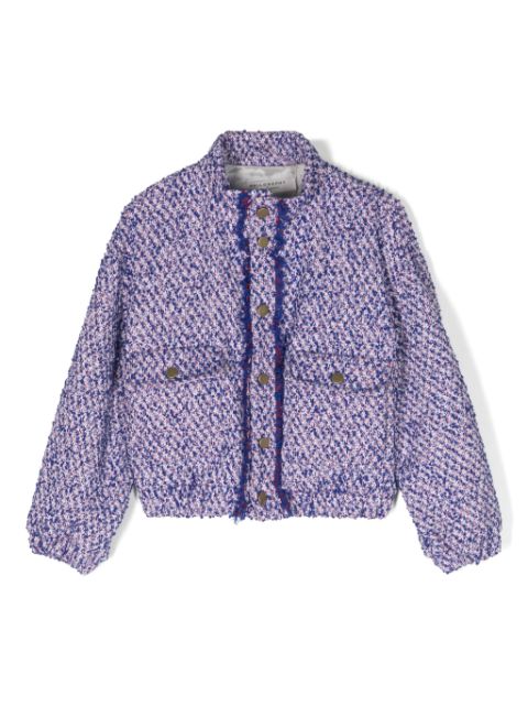 Philosophy Di Lorenzo Serafini Kids tweed bomber jacket