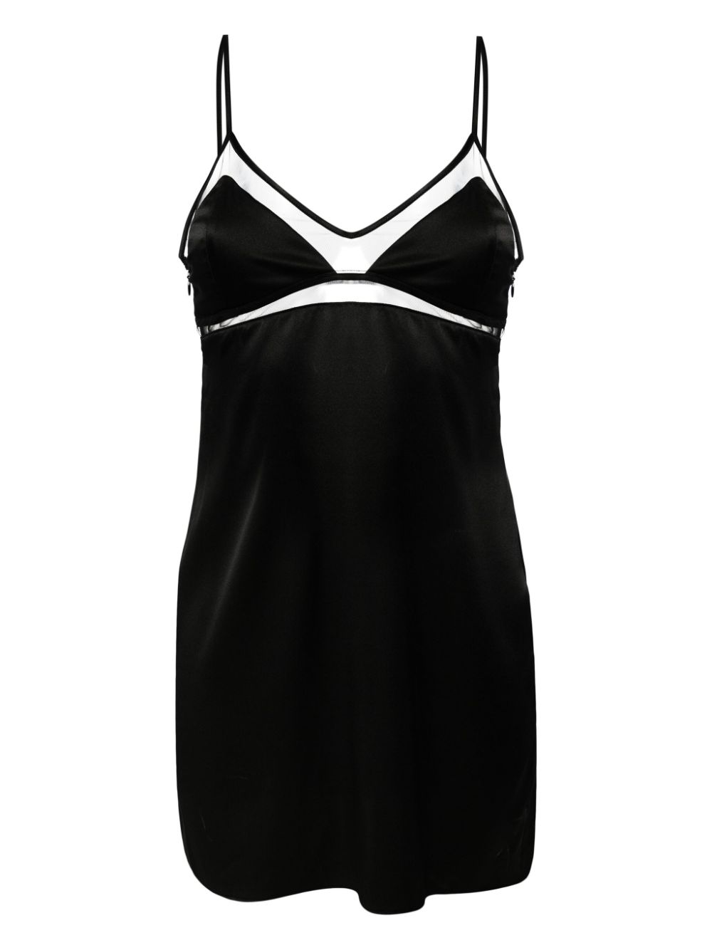 Kiki de Montparnasse Peep Show Slip Nightdress - Black