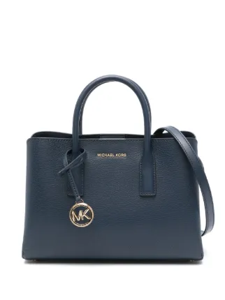 Michael Kors navy blue Saffiano Leather shops Tote Bag