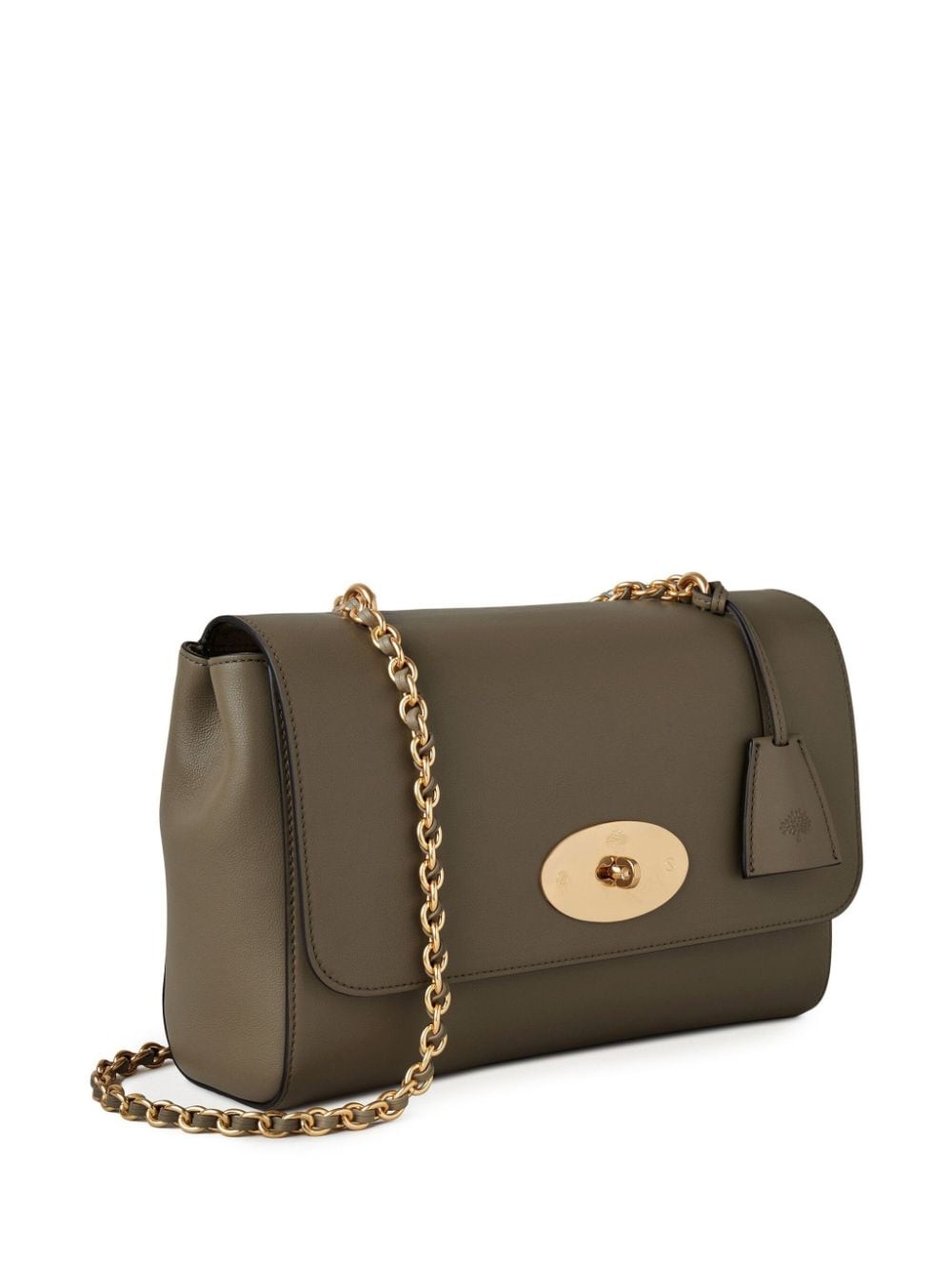 Shop Mulberry Medium Lily Leather Shoulder Bag In Green