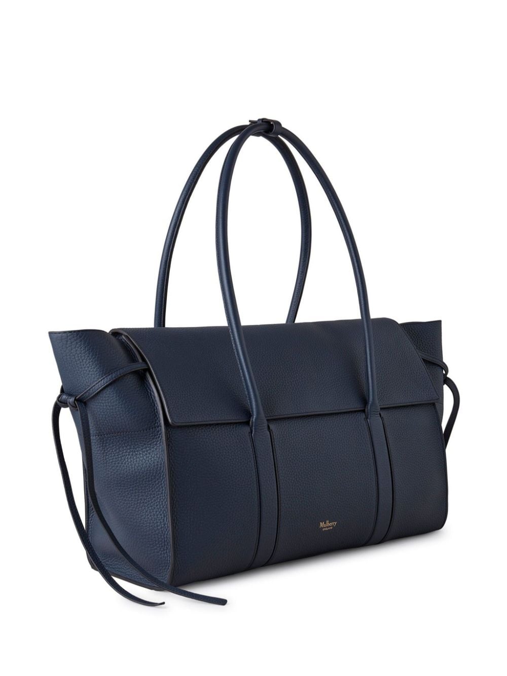 Shop Mulberry Bayswater Leather Shoulder Bag In Blue
