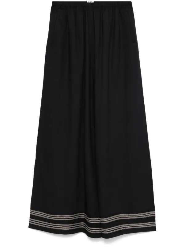 Bode Mathilde Trousers in Blue