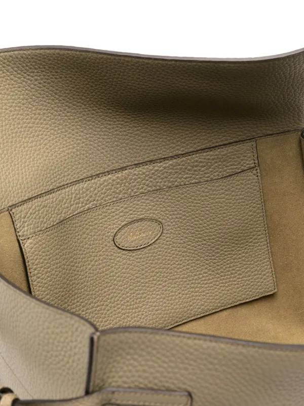 Mulberry Small Soft Bayswater Leather Tote Bag | Green | FARFETCH CA