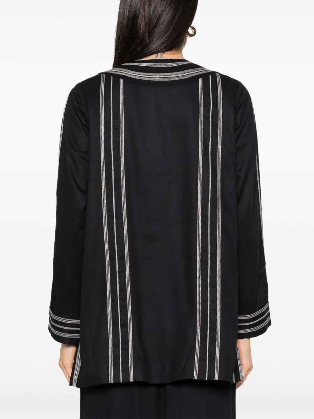 Shop Bode Mathilde Jacket In Blue