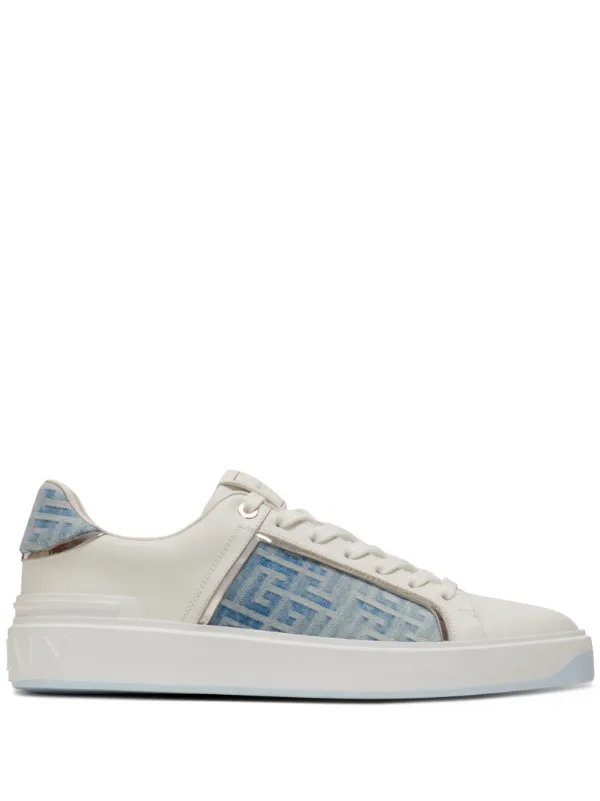 スニーカー BALMAIN B-Court Sneakers - Balmain - Leather - White B-Court smooth leather sneakers - Women | BALMAIN