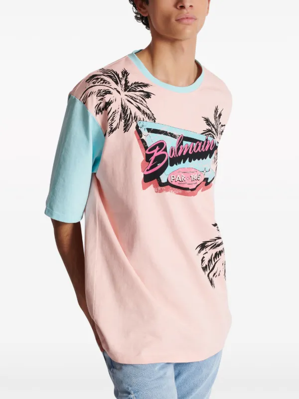 【BALMAIN】プリントシャツ ■送料・関税込■ Balmain Paris プリントTシャツ - Women | BALMAIN