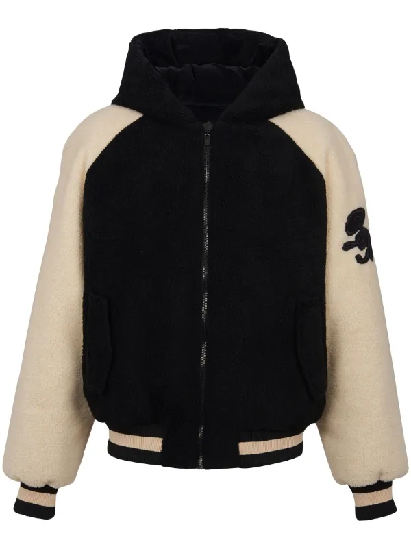 Balmain faux shearling Reversible Jacket Black FARFETCH CA