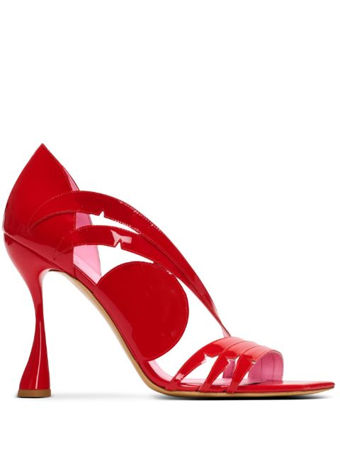 Balmain Eden 95mm patent leather sandals Women