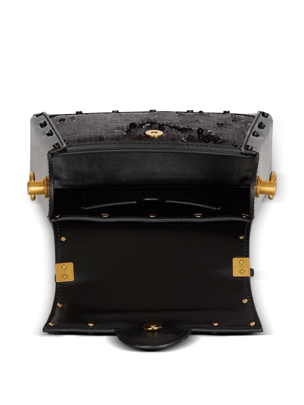 Shop Balmain B-buzz Dynasty Shoulder Bag In Black