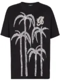 Balmain sequin-embellished cotton T-shirt - Black