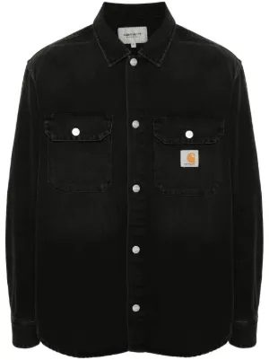 Stone Island シャツジャケット | ブラック | FARFETCH JP
