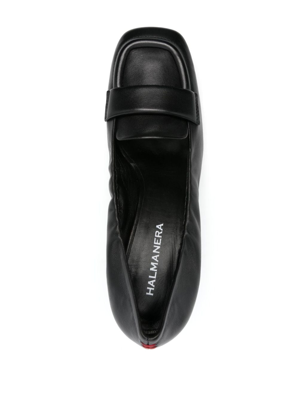 Shop Halmanera 60mm Leather Loafers In Black