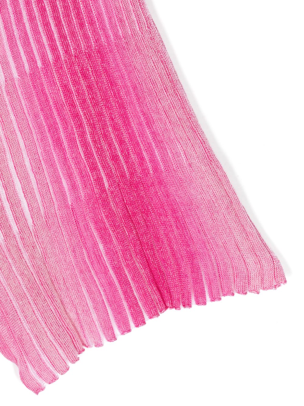 Shop Missoni Ombré Ribbed-knit Shorts In Pink