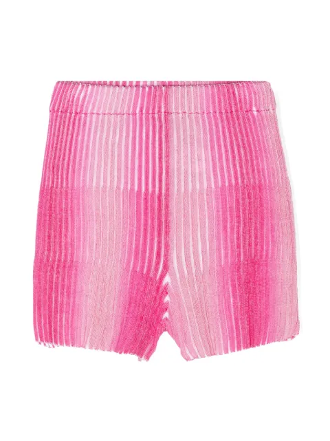 Missoni Kids ribbstickade shorts