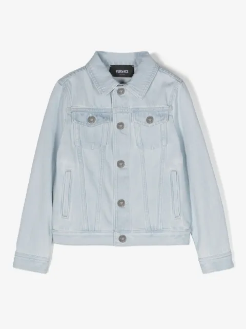 Versace Kids メドゥーサ ヘッド デニムジャケット
